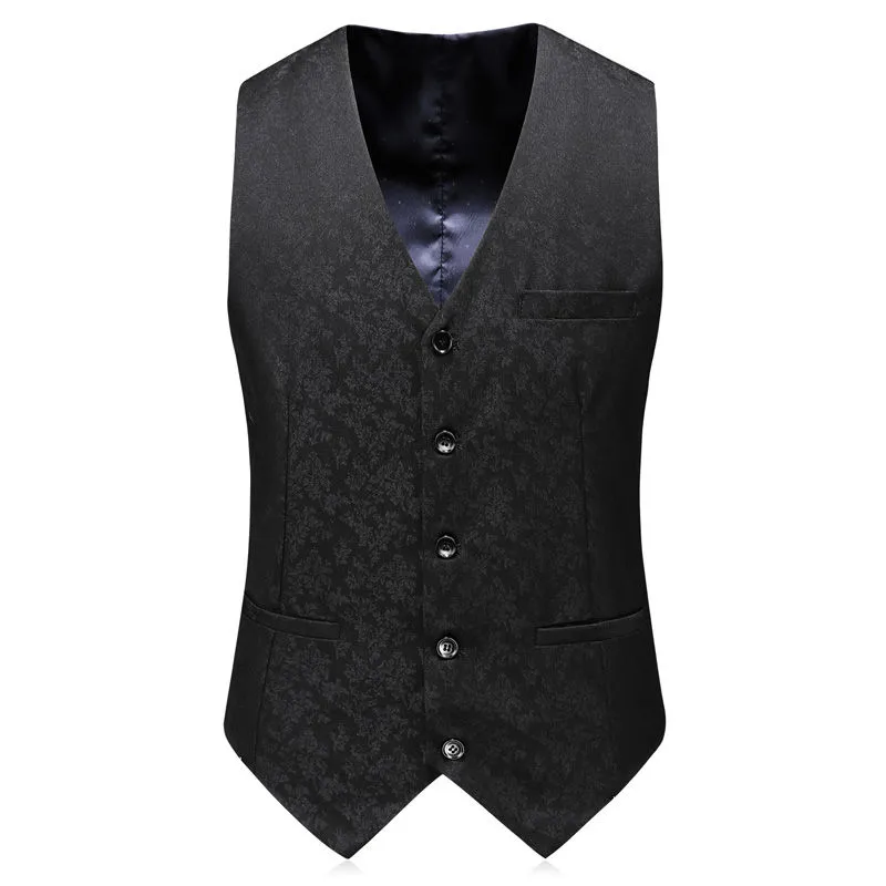 Anzüge Set 3 Stücke Klassische Herren Schwarz Blazer Herren Anzug