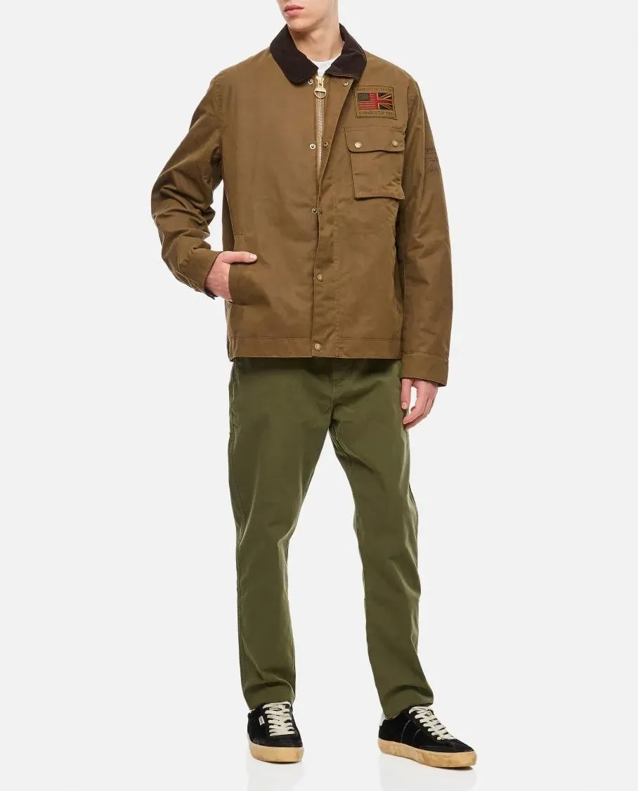   Barbour  Workers Wax Jacket Brown  Übergangsjacke 