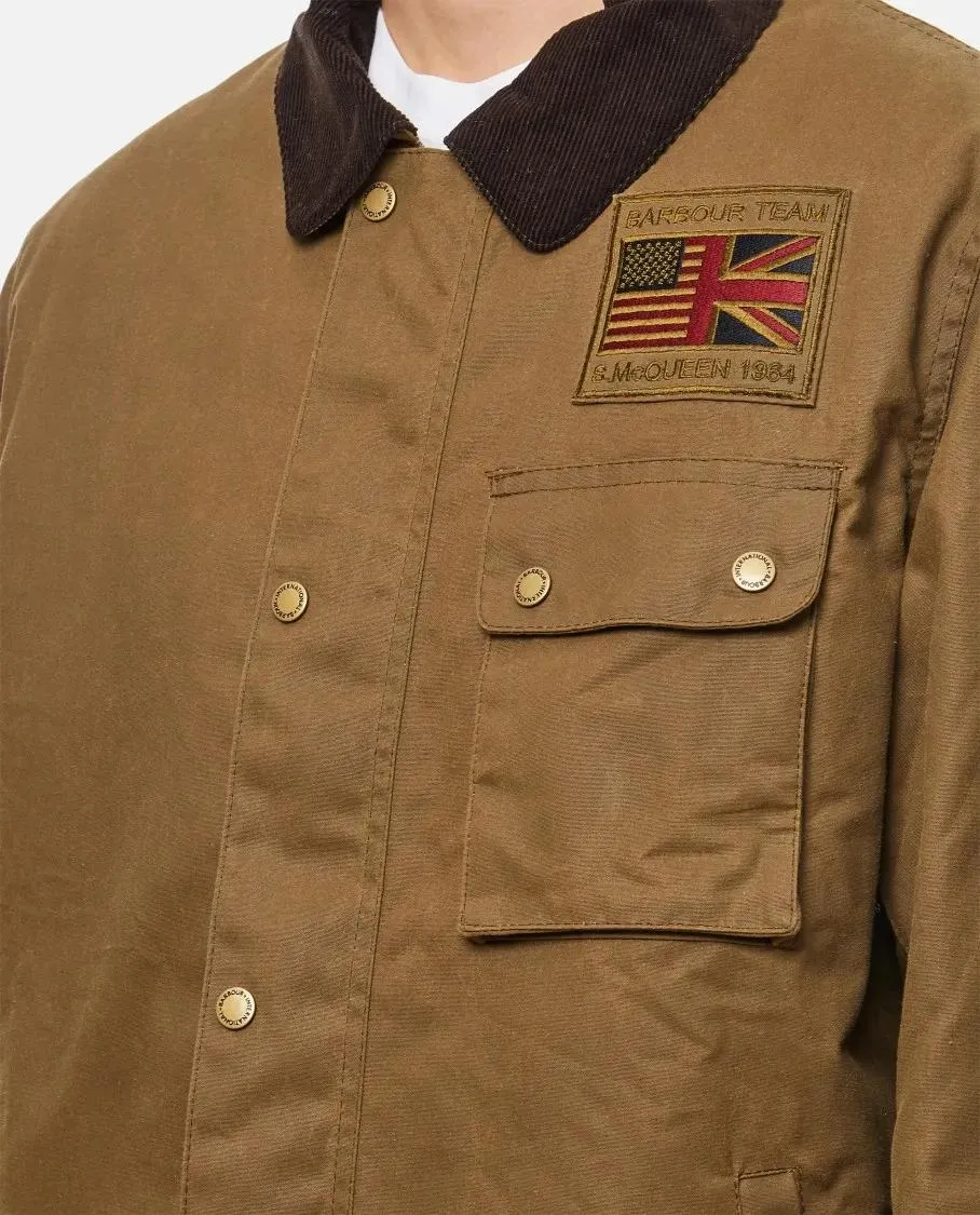   Barbour  Workers Wax Jacket Brown  Übergangsjacke 