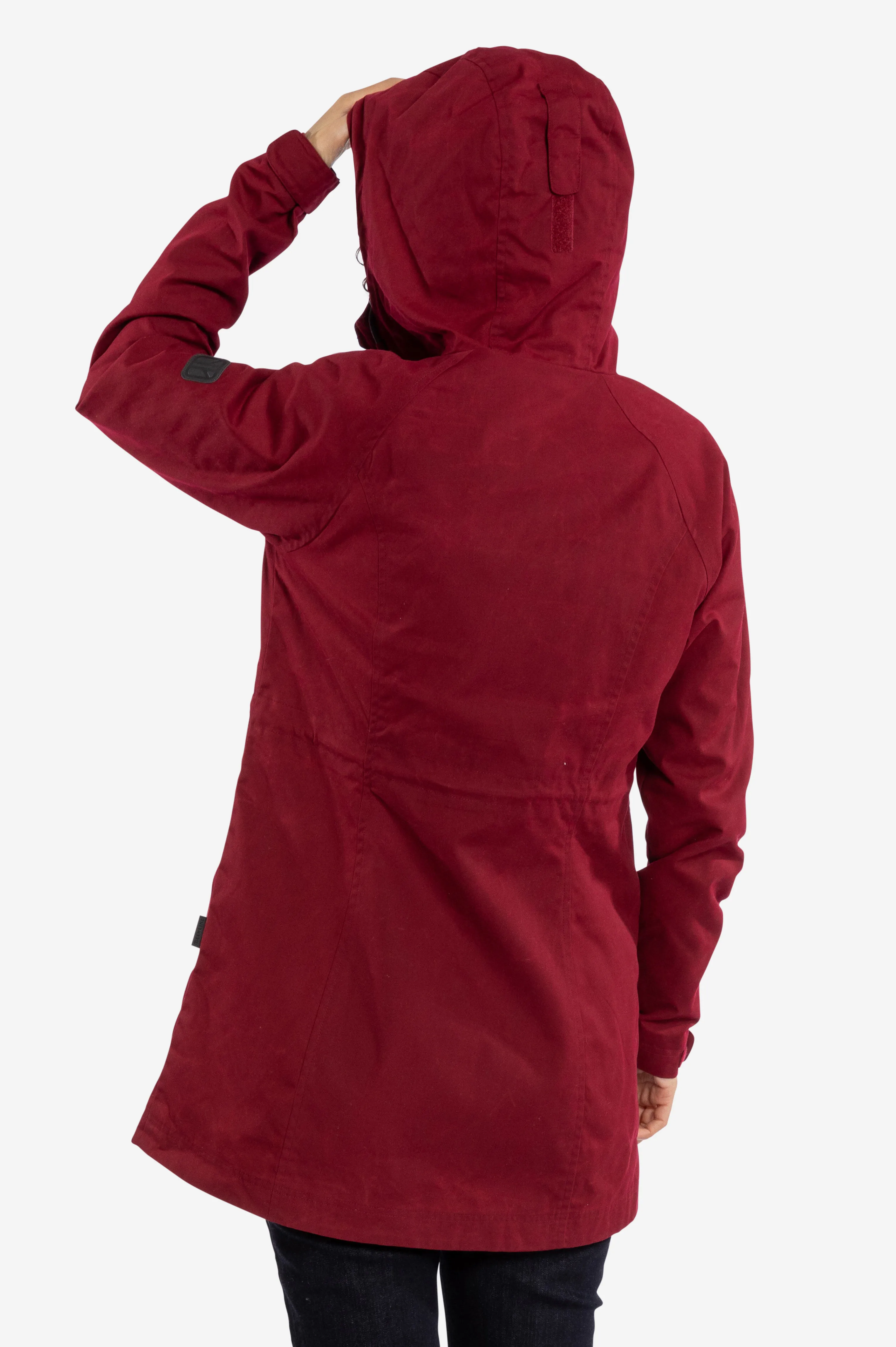 COCOON Wachsmantel für Damen darkred