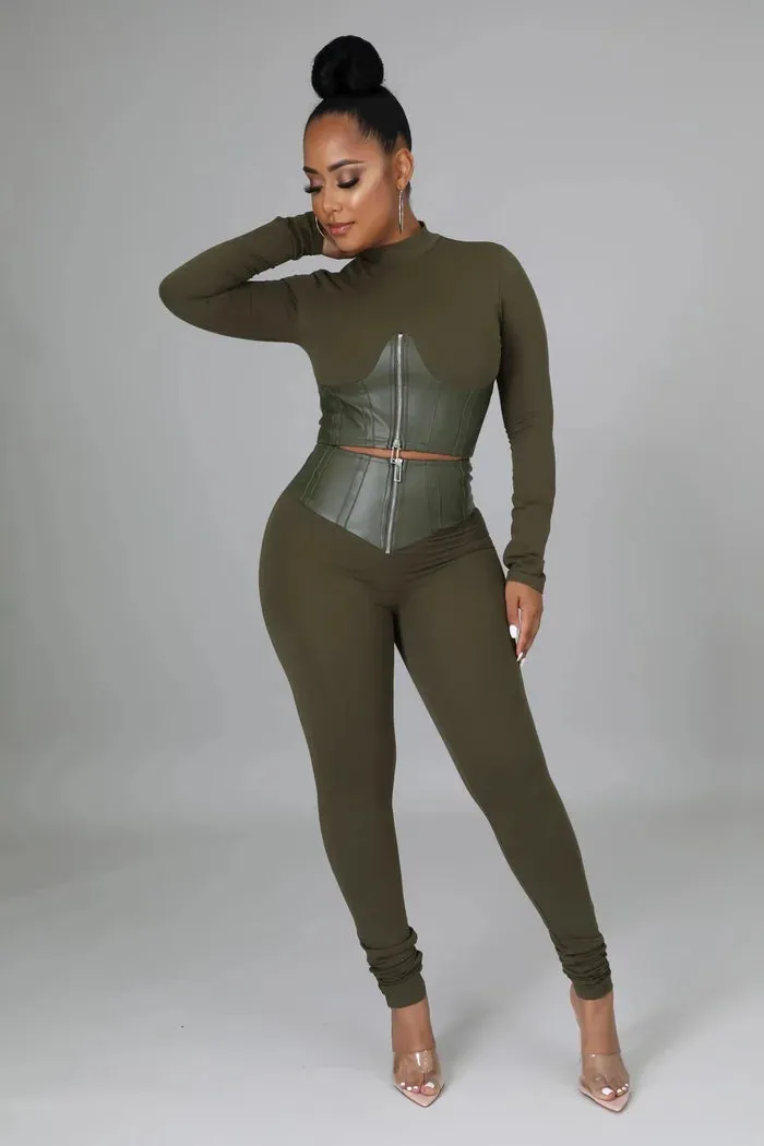 Comfy enganliegende Leggings mit langen Ärmeln