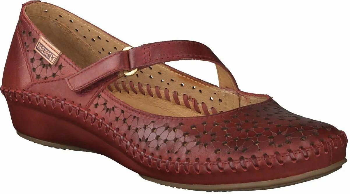 Damen-Slipper aus Leder 100501759879 (Rot)