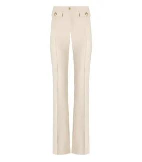   Elisabetta Franchi  ELISABETTA FRANCHI BUTTER PALAZZO HOSE weiß  Hosen 