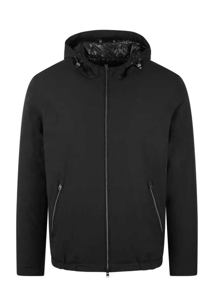   Herno  Nylon Bomber Jacket Black  Bomberjacken 