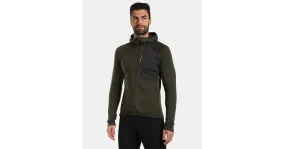 Herren Kilpi MERINI-M dunkelgrüner Wollpullover mit Reißverschluss M