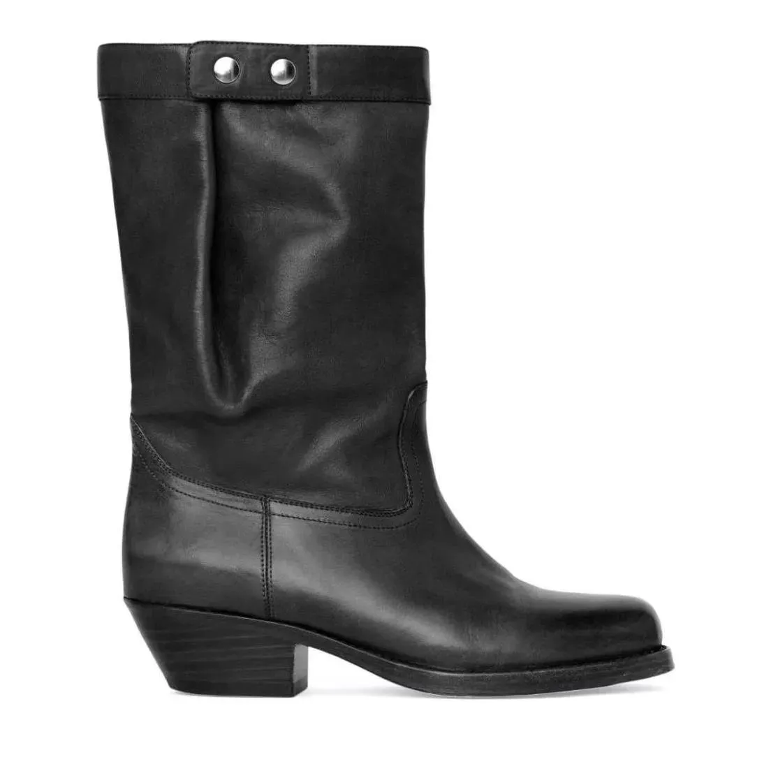   Isabel Marant  Black Leather Boots Black  Stiefel 