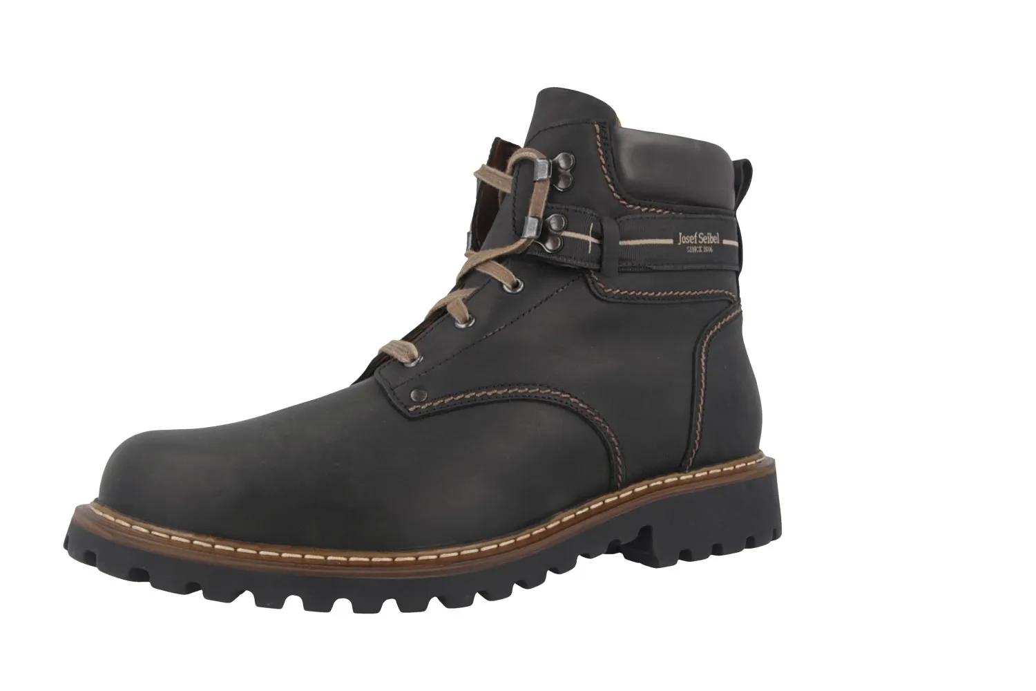 Josef Seibel Adelboden Stiefel in Übergrößen Schwarz 21925 LA66 600 große Herrenschuhe