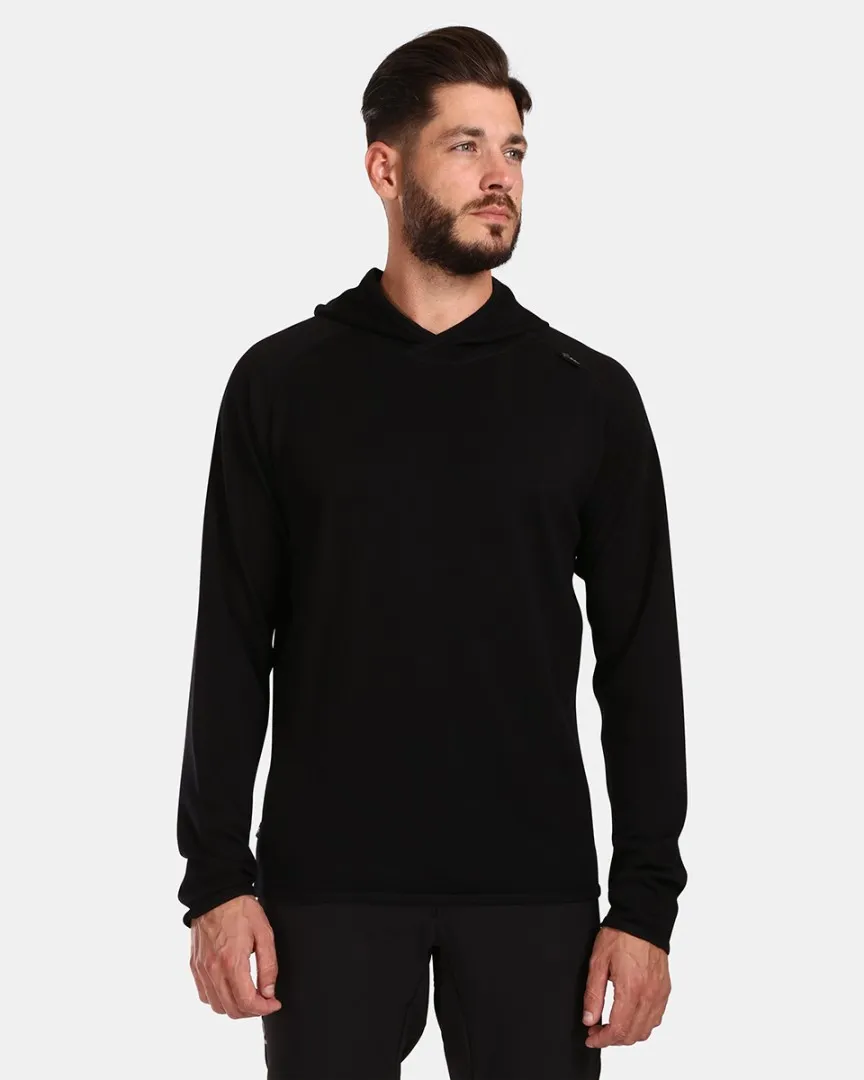 Kilpi MOSEO-M schwarzer Wollpullover für Herren