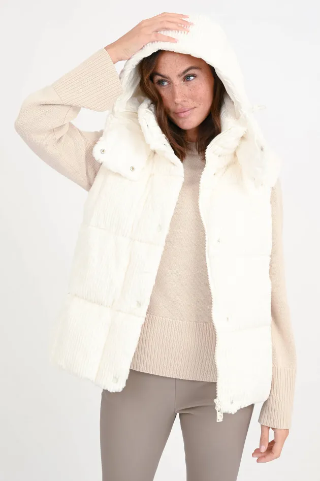 Kuscheliges Daunengilet LUZULE in Creme