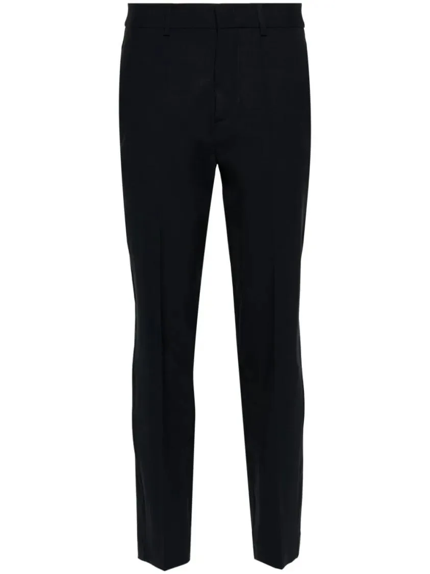   P.A.R.O.S.H.  Midnight Blue Cropped Trousers Black