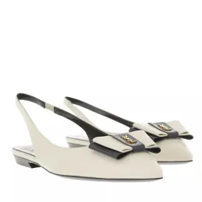   Saint Laurent  Anais Slingback Sandals Pearl Navy  Ballerina 