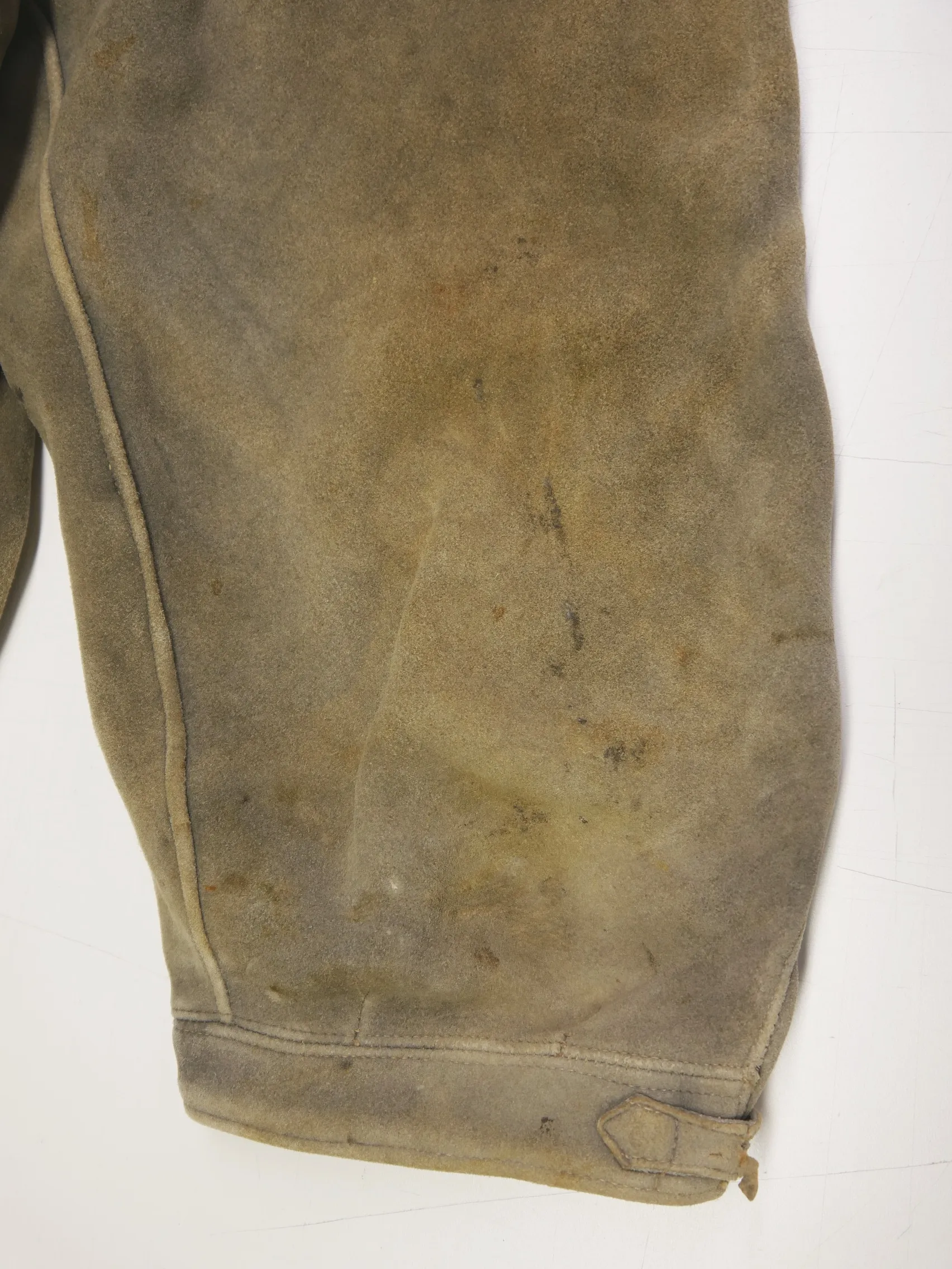 seltene 80er Vintage Elch oder Hirschleder Lederhose schwere Kniebund grau Gr.48